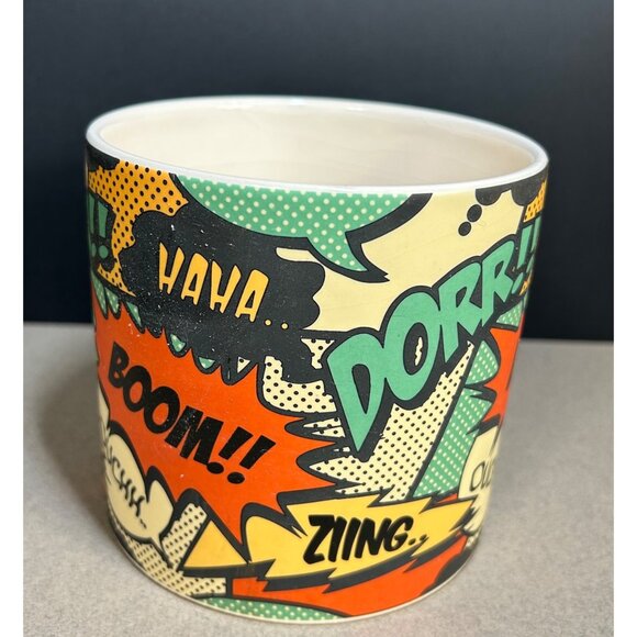 Comic ' Burst ' Ceramic Planter Container Colorful by Live Trend Designs - Picture 2 of 6